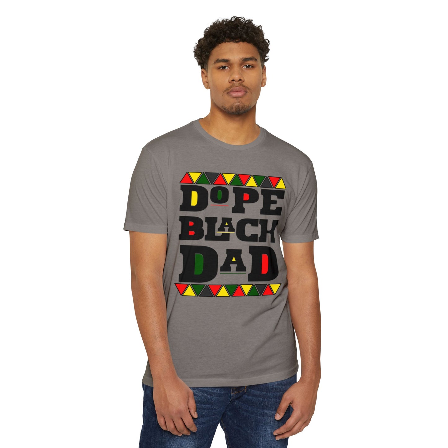 Dope Black Dad T-Shirt, Unisex Jersey Tee for Father's Day, Gift for Dads, Family Reunion Shirt, Cool Black Dad Apparel