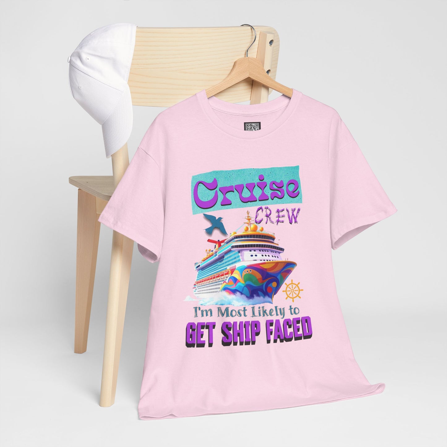 Cruise Crew Heavy Cotton Tee - Perfect for Summer Cruise Vacations, Gifts for Crew Members, Nautical Parties, Cruise Wear, Cruise Lovers
