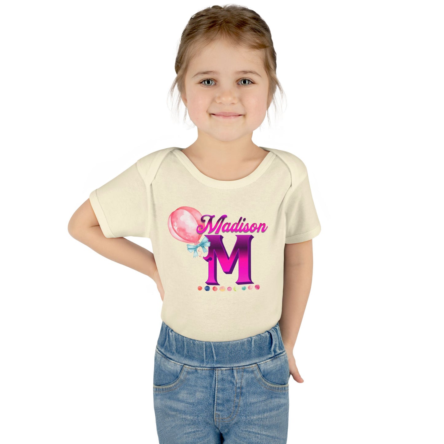Personalized Infant Baby Rib Bodysuit, Custom Personalized Onesies for Boys and Girls, Colorful Baby Onesies, Personalized Baby Shower Gifts