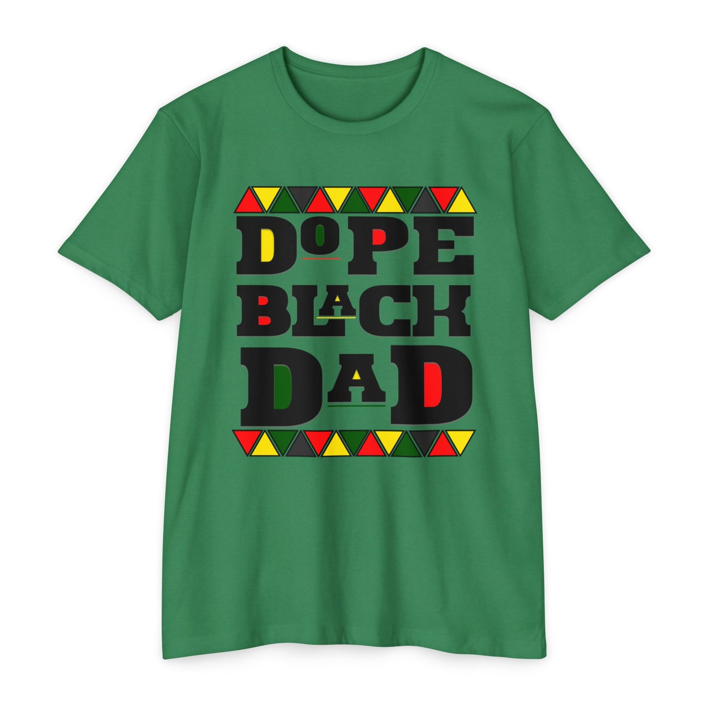 Dope Black Dad T-Shirt, Unisex Jersey Tee for Father's Day, Gift for Dads, Family Reunion Shirt, Cool Black Dad Apparel