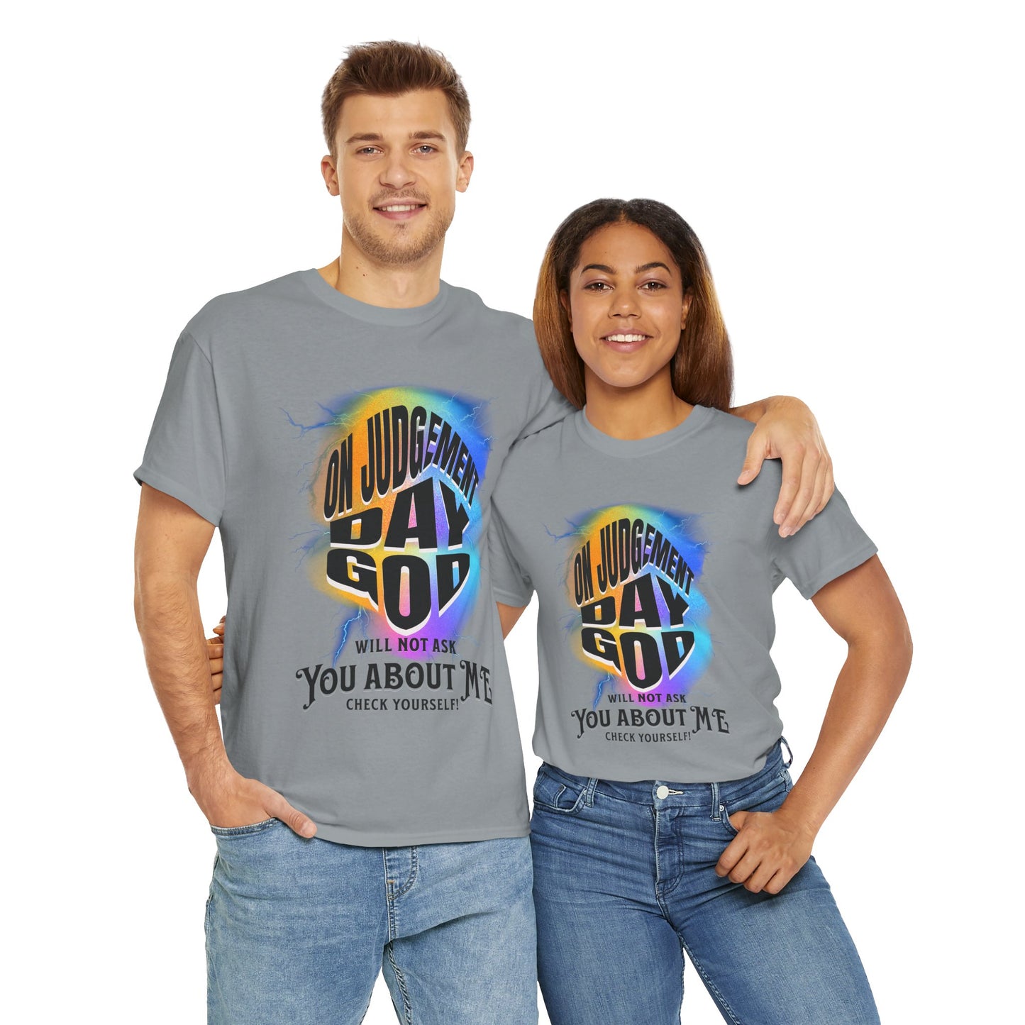 On Judgement Day Graphic Tee, Funny Christian T-Shirt for Men and Women, Gift for Believers, Casual Wear, Religious Statement T-Shirt