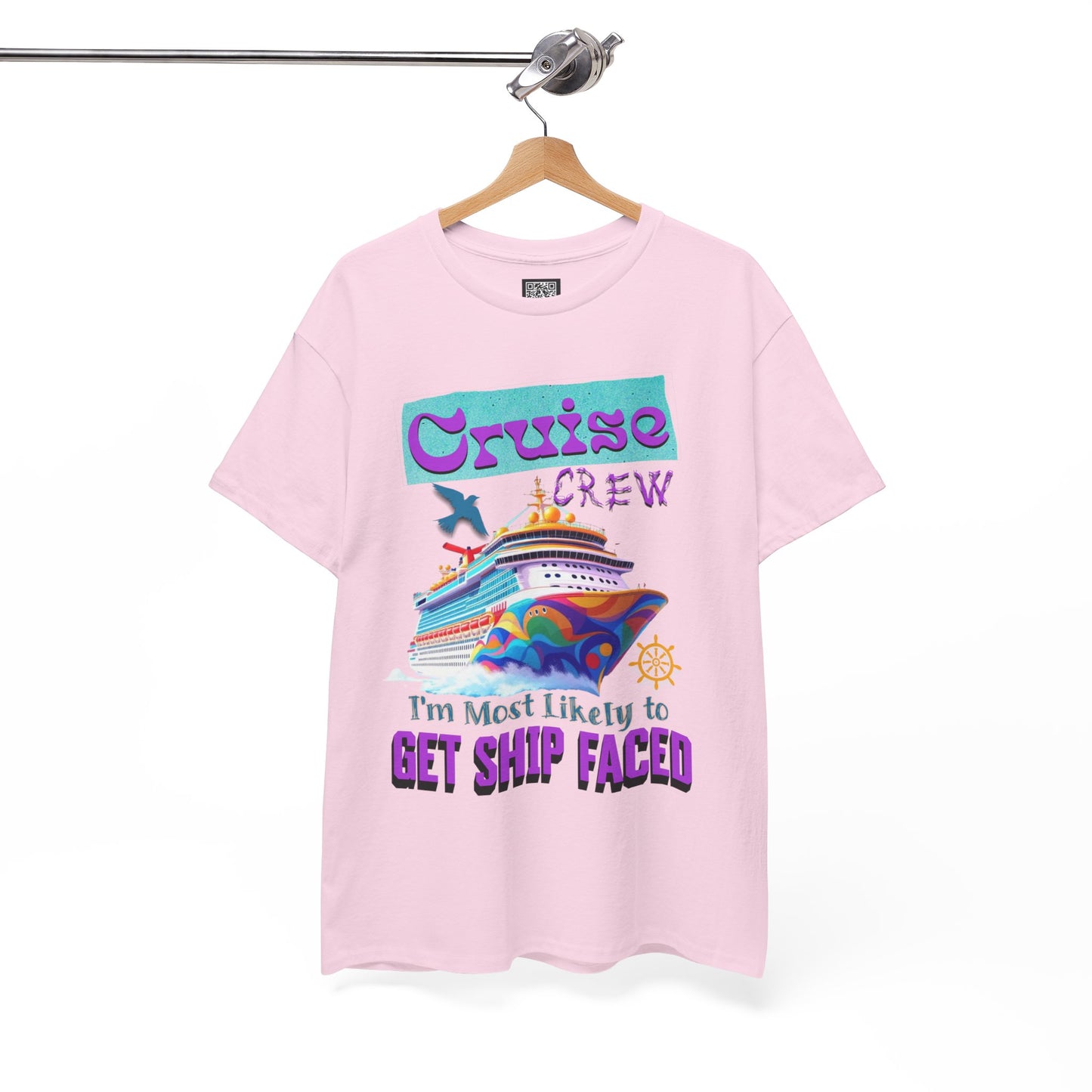 Cruise Crew Heavy Cotton Tee - Perfect for Summer Cruise Vacations, Gifts for Crew Members, Nautical Parties, Cruise Wear, Cruise Lovers