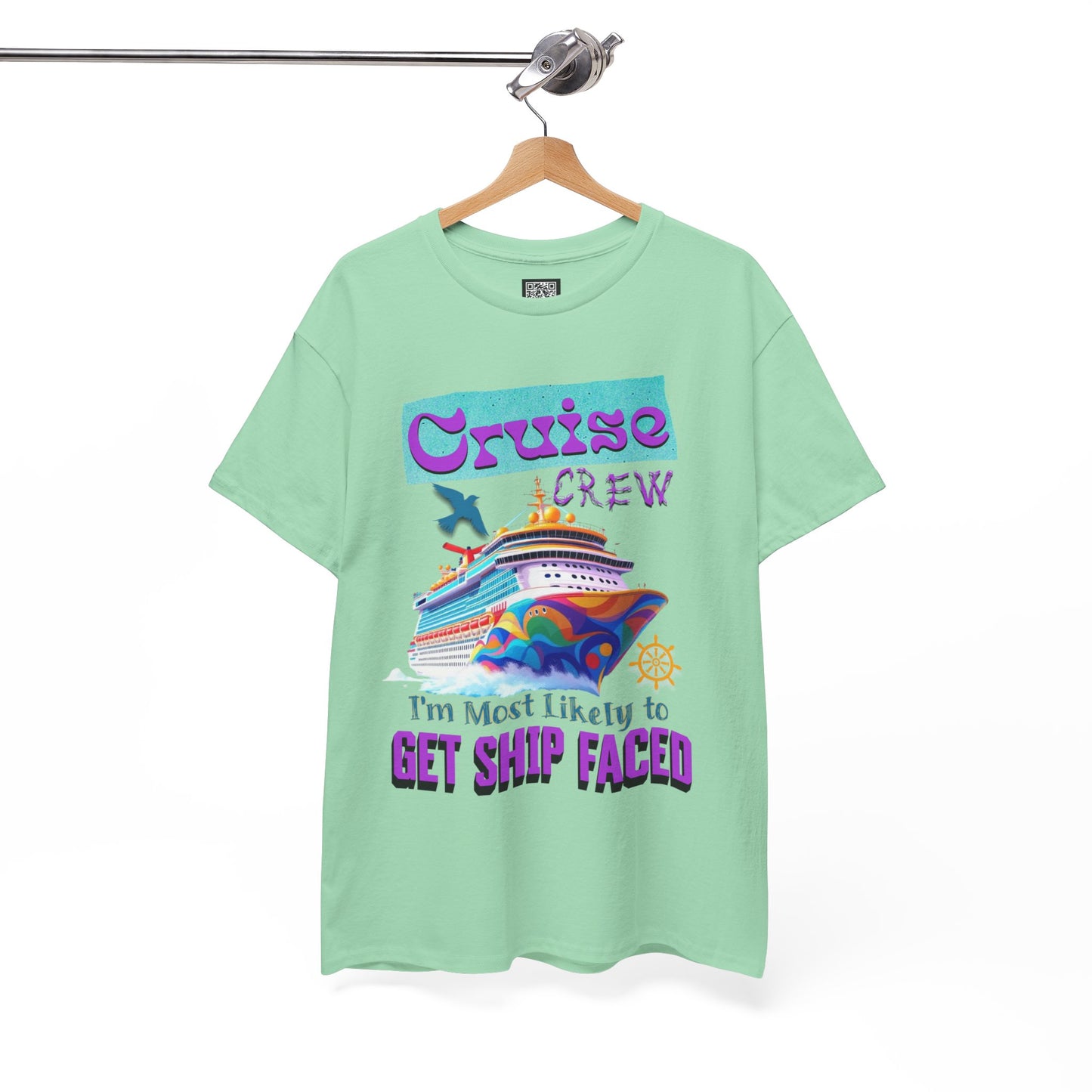 Cruise Crew Heavy Cotton Tee - Perfect for Summer Cruise Vacations, Gifts for Crew Members, Nautical Parties, Cruise Wear, Cruise Lovers