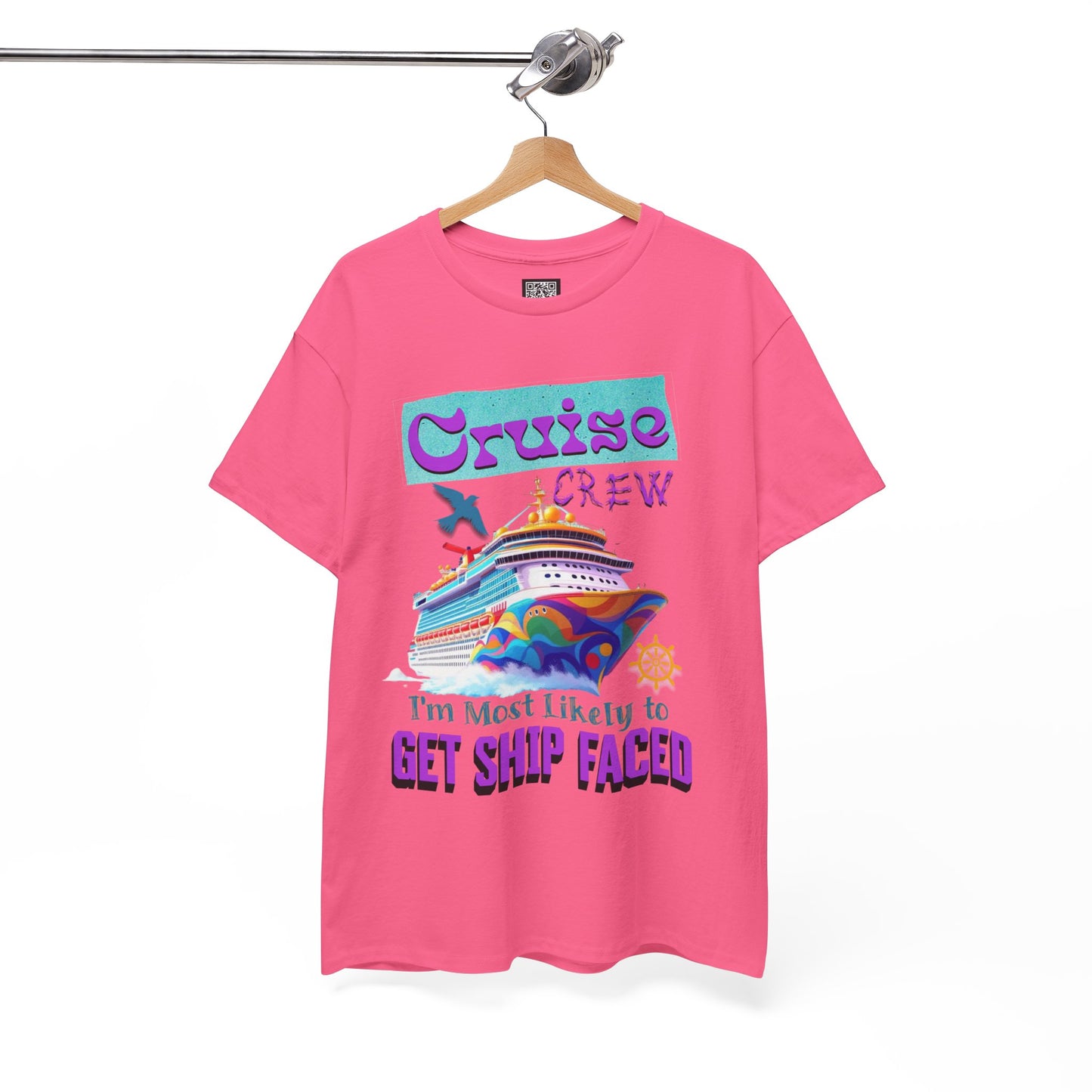 Cruise Crew Heavy Cotton Tee - Perfect for Summer Cruise Vacations, Gifts for Crew Members, Nautical Parties, Cruise Wear, Cruise Lovers