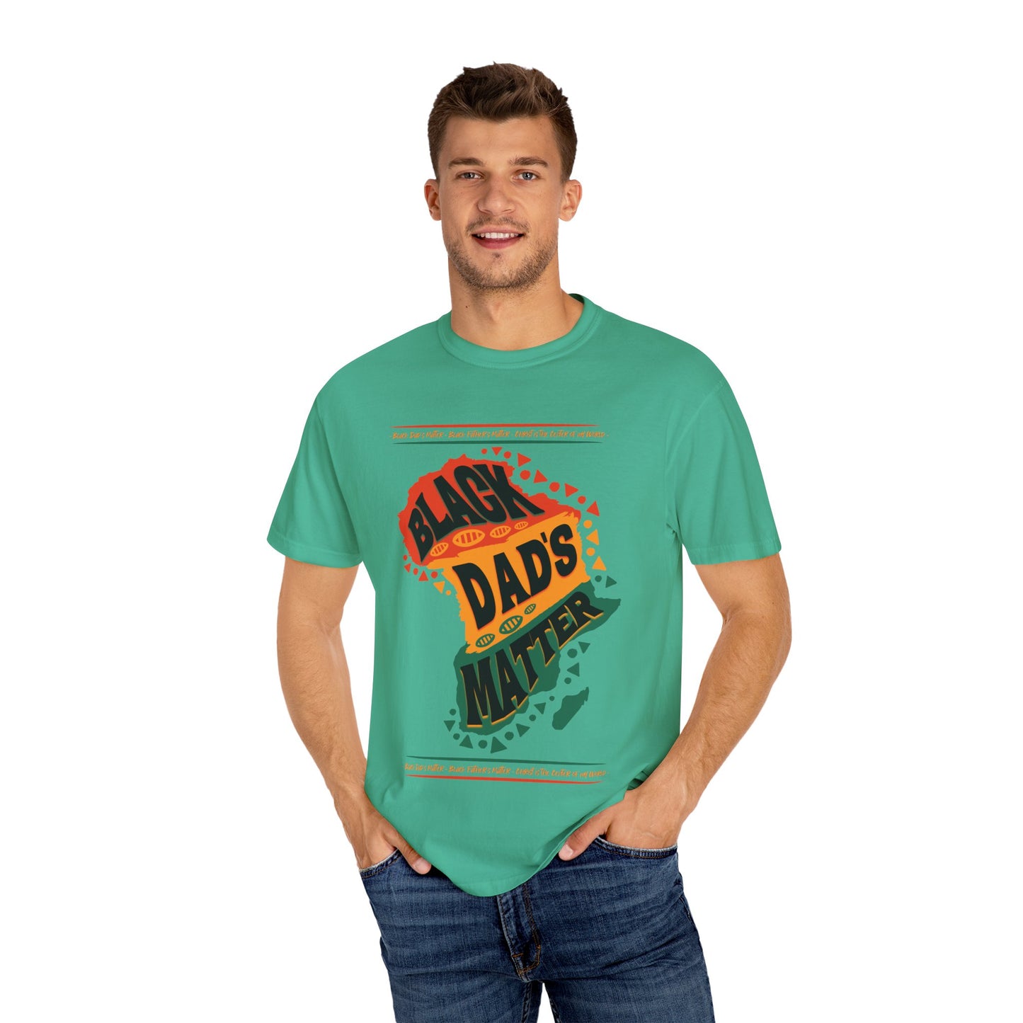Black Dads Matter Unisex T-Shirt, Perfect for Father's Day, Family Gatherings, and Everyday Wear, Support Black Fatherhood