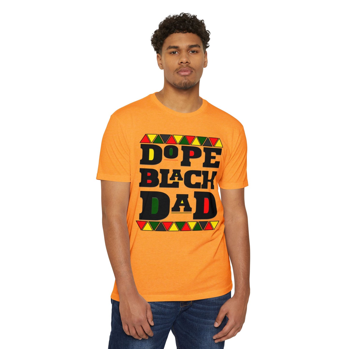 Dope Black Dad T-Shirt, Unisex Jersey Tee for Father's Day, Gift for Dads, Family Reunion Shirt, Cool Black Dad Apparel