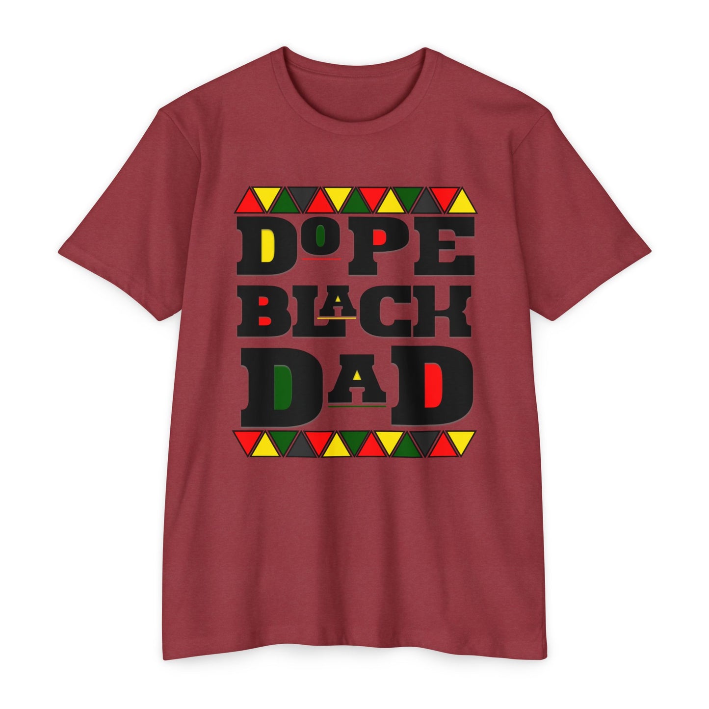 Dope Black Dad T-Shirt, Unisex Jersey Tee for Father's Day, Gift for Dads, Family Reunion Shirt, Cool Black Dad Apparel