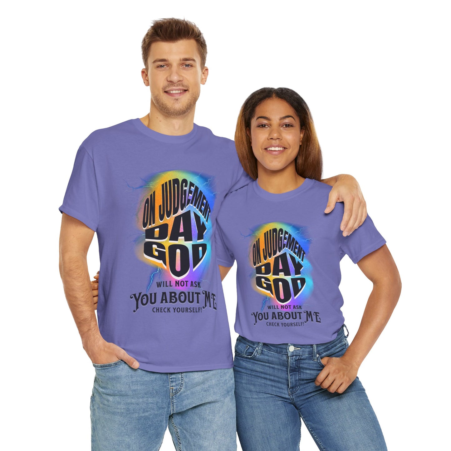 On Judgement Day Graphic Tee, Funny Christian T-Shirt for Men and Women, Gift for Believers, Casual Wear, Religious Statement T-Shirt