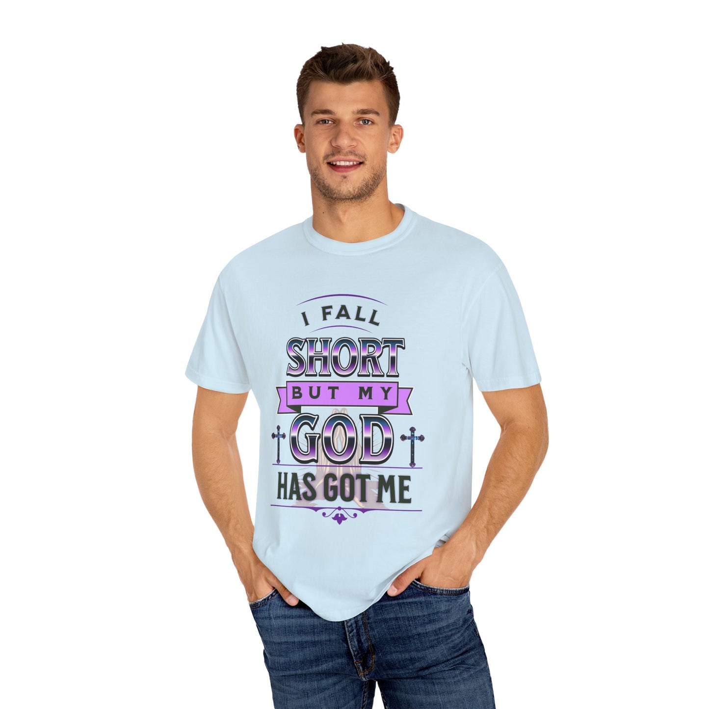 Faith-Inspired Unisex T-Shirt: "I Fall Short But My God Has Got Me" | Inspirational Gift, Christian Apparel, Everyday Wear, Youth Tees