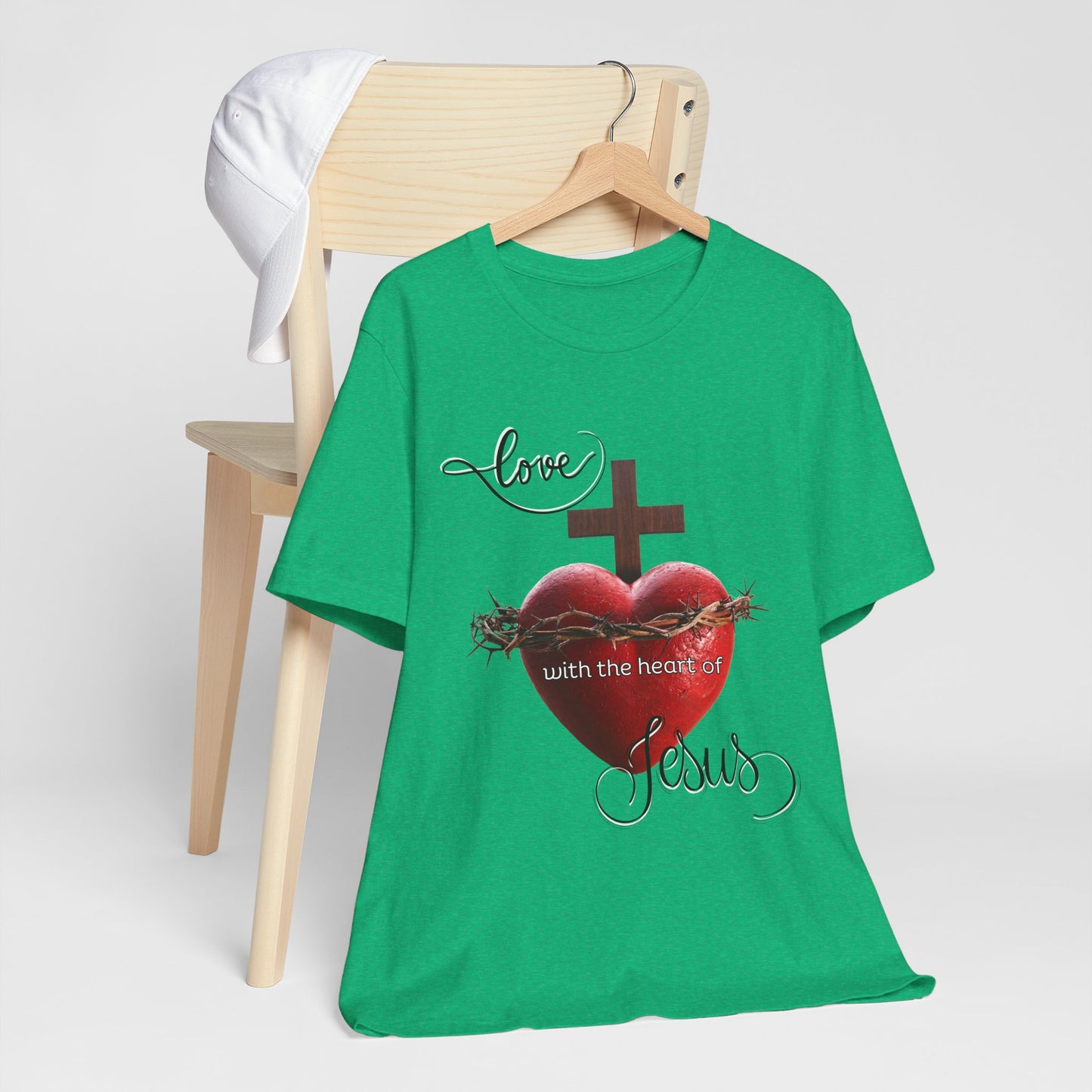 Religious T-Shirts for Men & Women, Christian T-Shirts, Christian Gifts, Jesus Loves Shirts, Jesus T-Shirts, Religious Jesus T-Shirt, Unisex Jersey Short Sleeve Tee