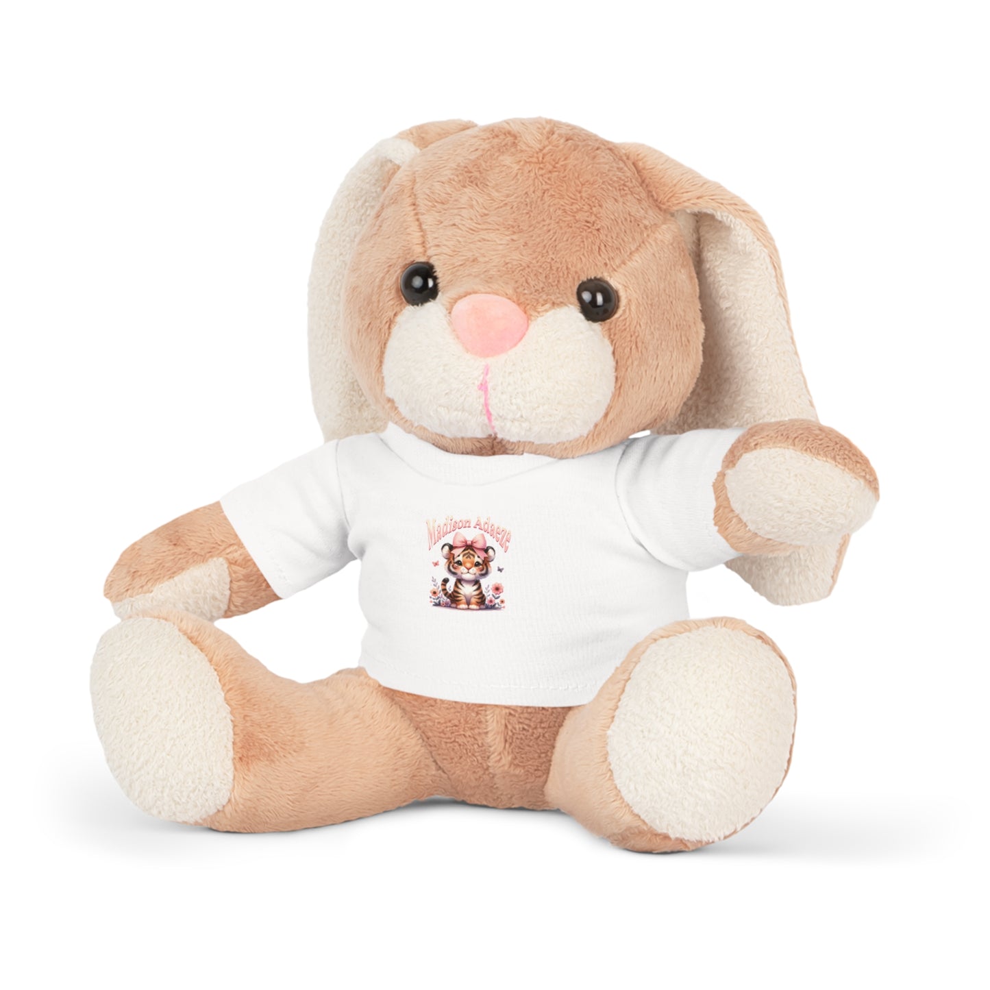 Custom Plush Toy with T-Shirt - Adorable Companion for Kids & Special Occasions, Newborn Personalized Baby Shower Gifts,