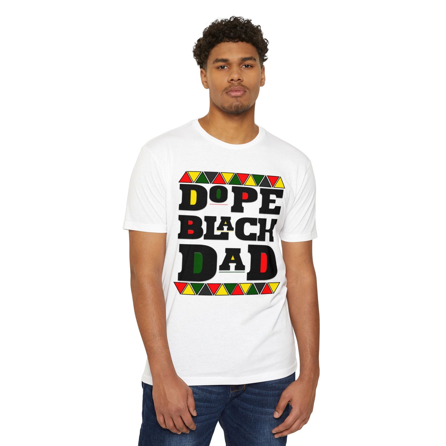 Dope Black Dad T-Shirt, Unisex Jersey Tee for Father's Day, Gift for Dads, Family Reunion Shirt, Cool Black Dad Apparel