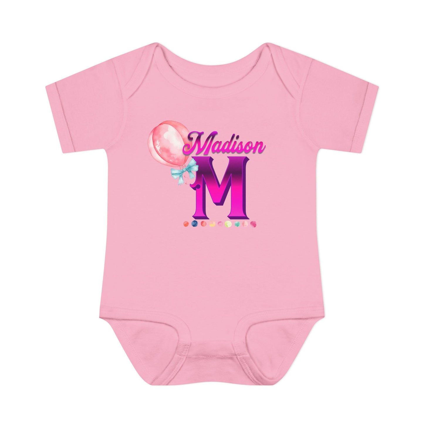 Personalized Infant Baby Rib Bodysuit, Custom Personalized Onesies for Boys and Girls, Colorful Baby Onesies, Personalized Baby Shower Gifts
