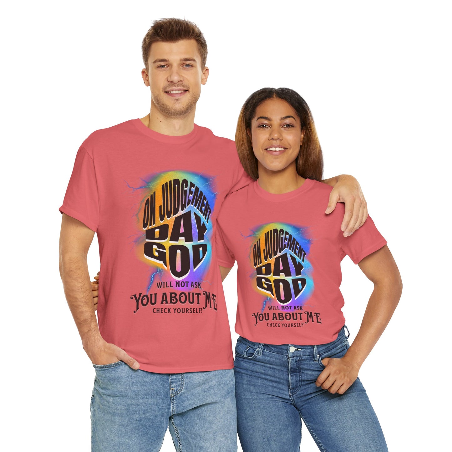 On Judgement Day Graphic Tee, Funny Christian T-Shirt for Men and Women, Gift for Believers, Casual Wear, Religious Statement T-Shirt