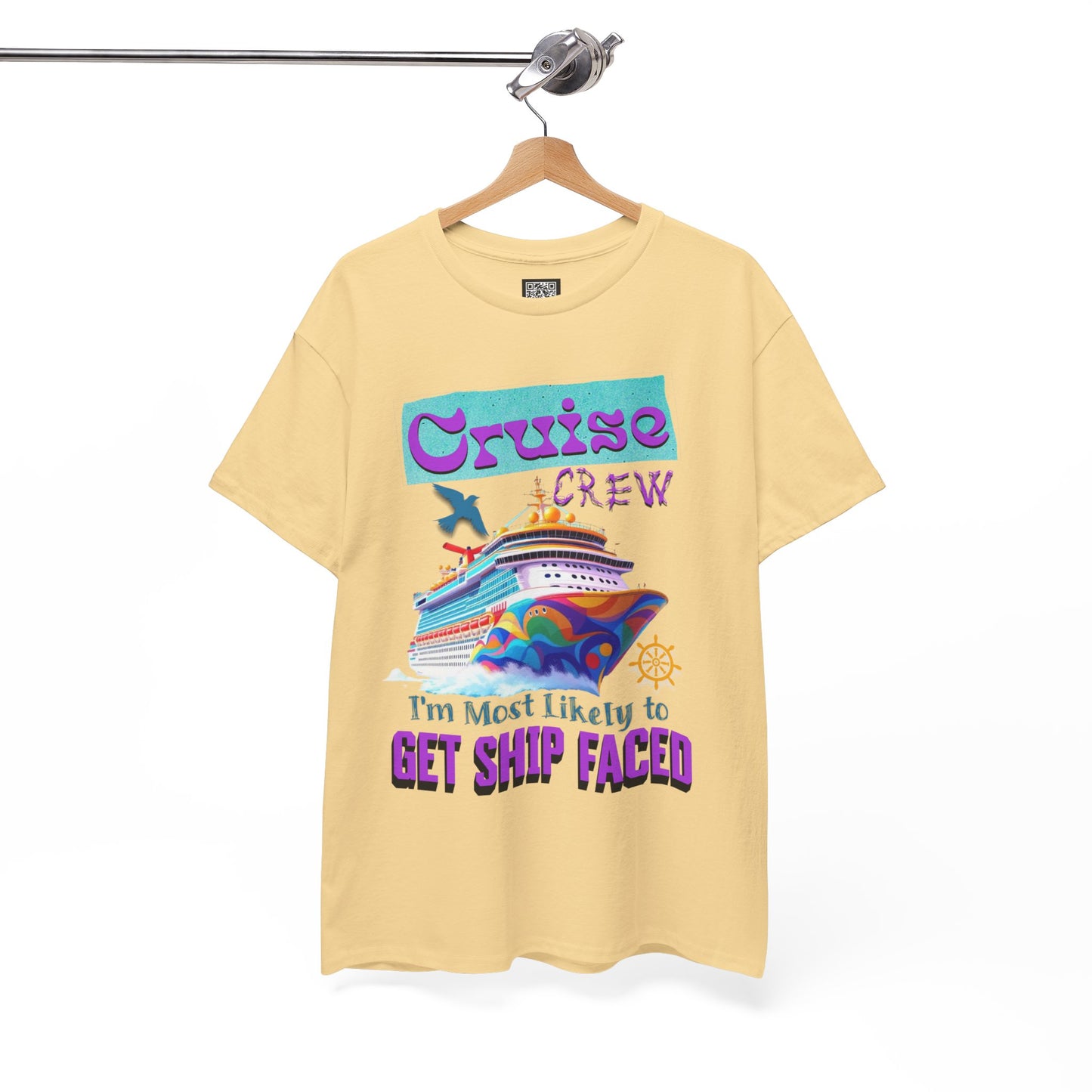 Cruise Crew Heavy Cotton Tee - Perfect for Summer Cruise Vacations, Gifts for Crew Members, Nautical Parties, Cruise Wear, Cruise Lovers