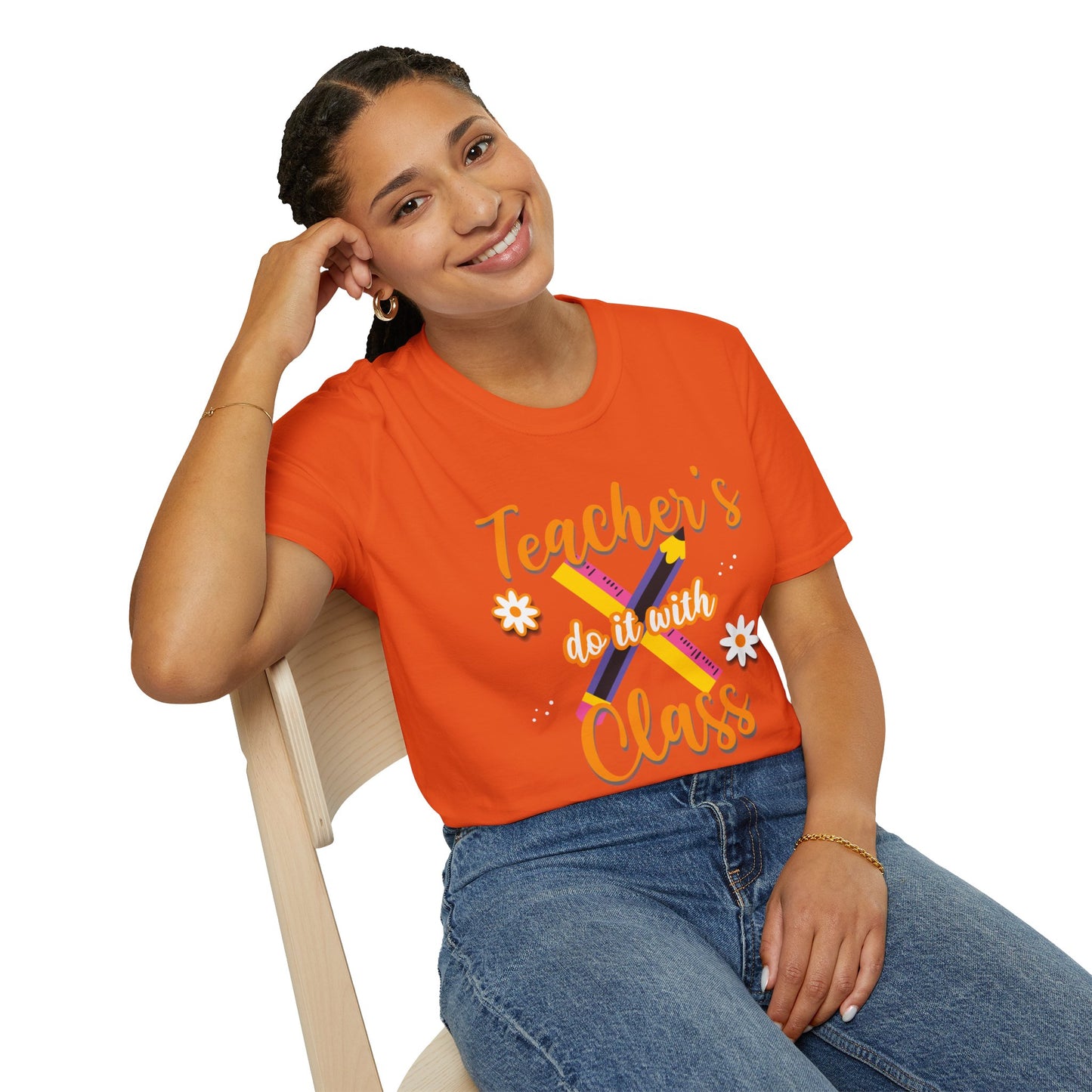 Teacher's do it with Class T-Shirt, Cute Teacher Gift, Teacher Back to School Tee, Teacher Appreciation Day, Teacher Classroom Outfit