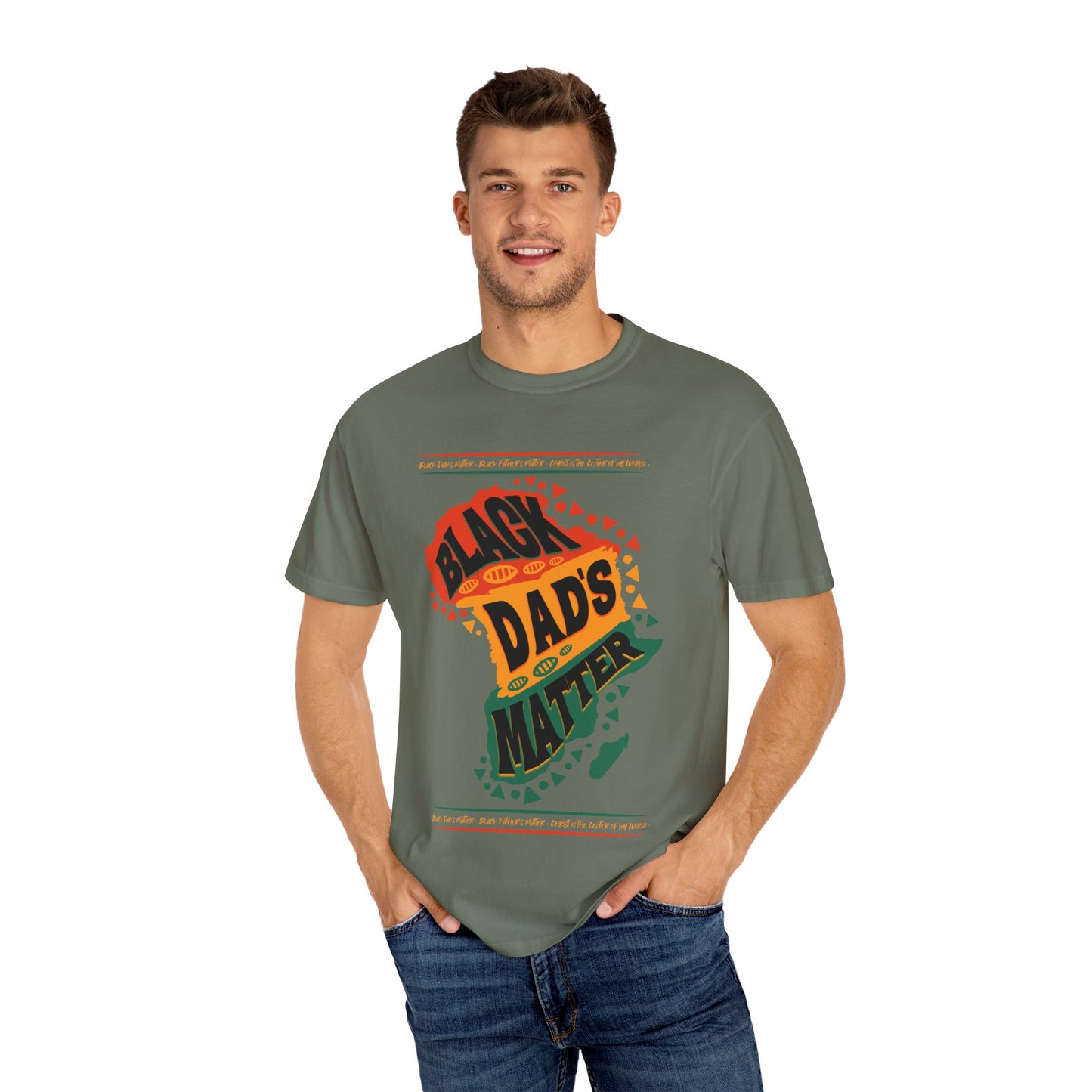 Black Dads Matter Unisex T-Shirt, Perfect for Father's Day, Family Gatherings, and Everyday Wear, Support Black Fatherhood