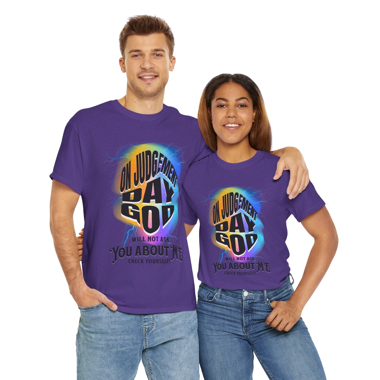 On Judgement Day Graphic Tee, Funny Christian T-Shirt for Men and Women, Gift for Believers, Casual Wear, Religious Statement T-Shirt