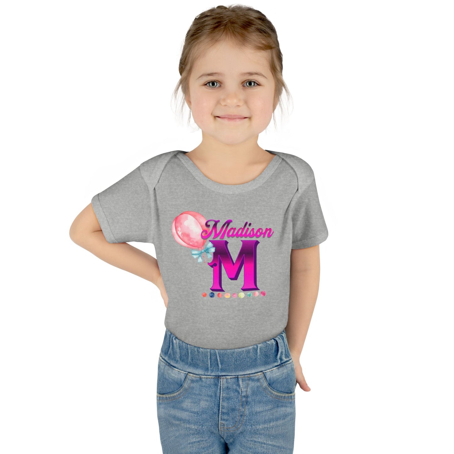 Personalized Infant Baby Rib Bodysuit, Custom Personalized Onesies for Boys and Girls, Colorful Baby Onesies, Personalized Baby Shower Gifts
