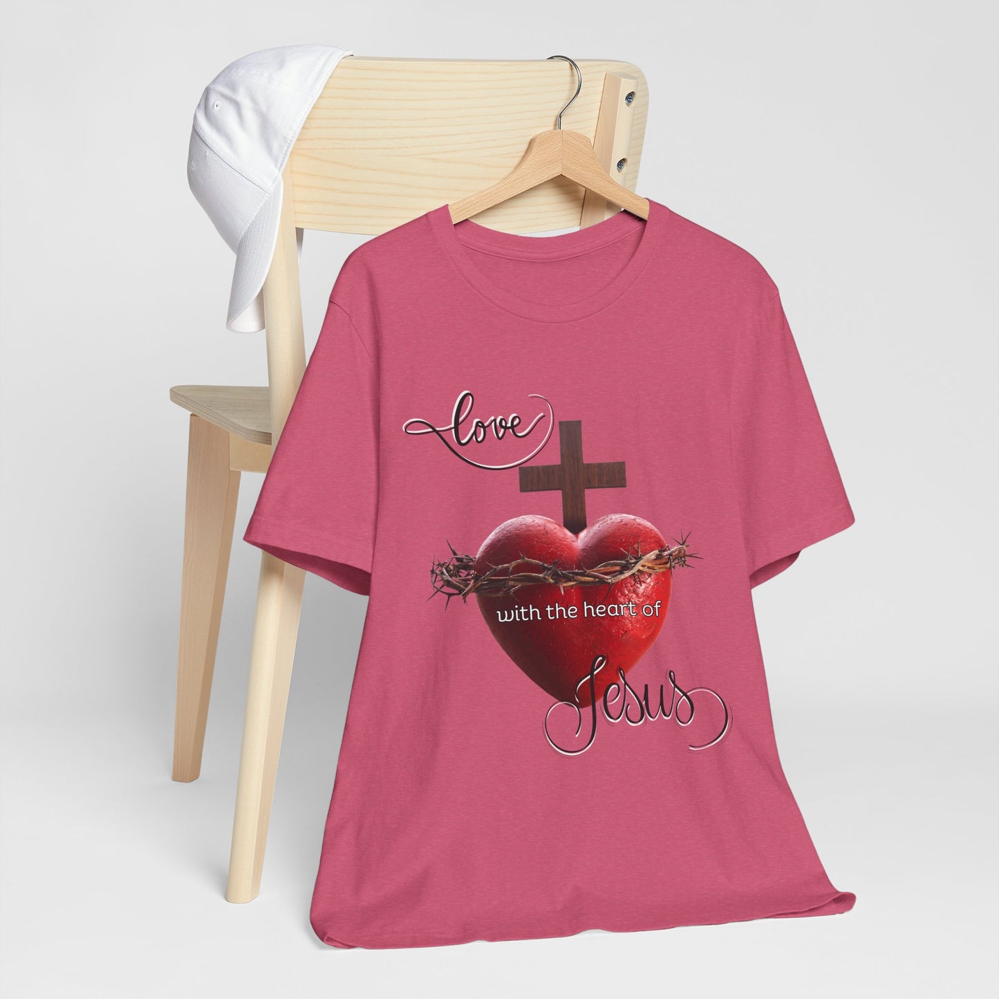 Religious T-Shirts for Men & Women, Christian T-Shirts, Christian Gifts, Jesus Loves Shirts, Jesus T-Shirts, Religious Jesus T-Shirt, Unisex Jersey Short Sleeve Tee