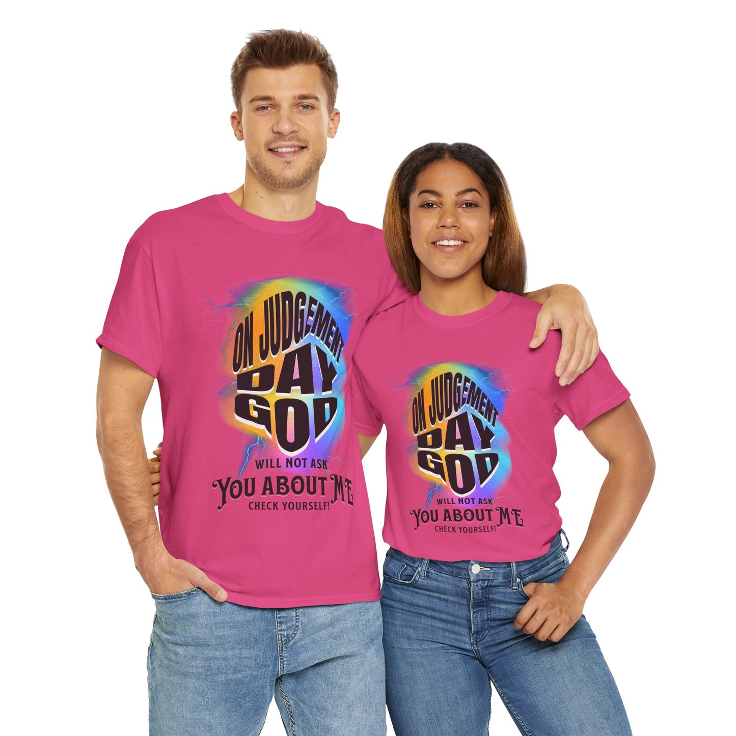 On Judgement Day Graphic Tee, Funny Christian T-Shirt for Men and Women, Gift for Believers, Casual Wear, Religious Statement T-Shirt