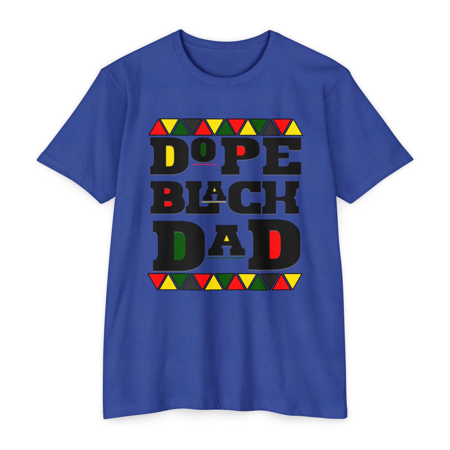 Dope Black Dad T-Shirt, Unisex Jersey Tee for Father's Day, Gift for Dads, Family Reunion Shirt, Cool Black Dad Apparel
