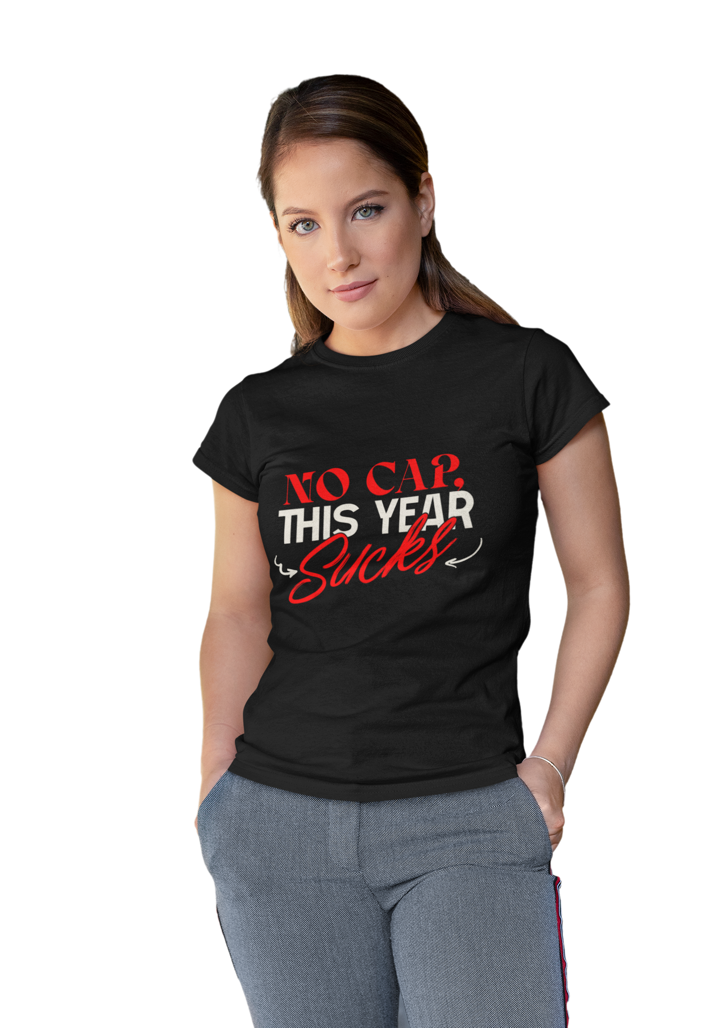 No Cap This Year Sucks Heavy Cotton Unisex T-Shirt, America's Demise 2025, Hard Year Difficult Times Shirt, Fight for Democracy Tees