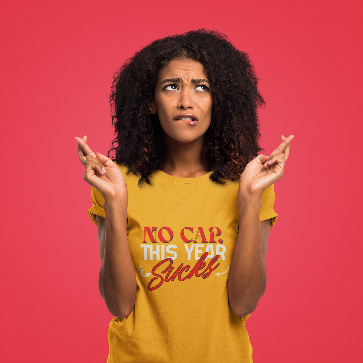 No Cap This Year Sucks Heavy Cotton Unisex T-Shirt, America's Demise 2025, Hard Year Difficult Times Shirt, Fight for Democracy Tees