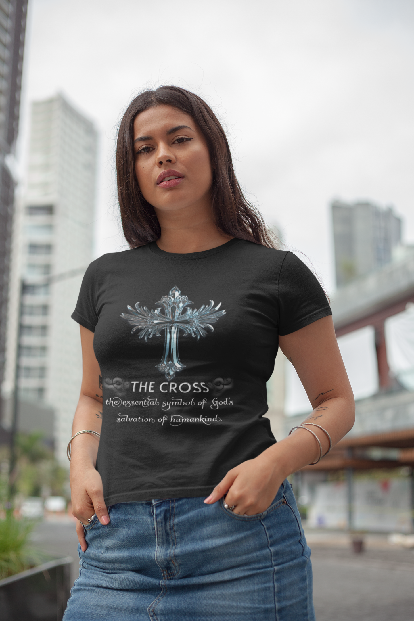 Faith-Inspired Unisex Tee, The Cross, A Symbol of Salvation, Christian Merchandise Great for Gifting, Religious Inspirational Tees