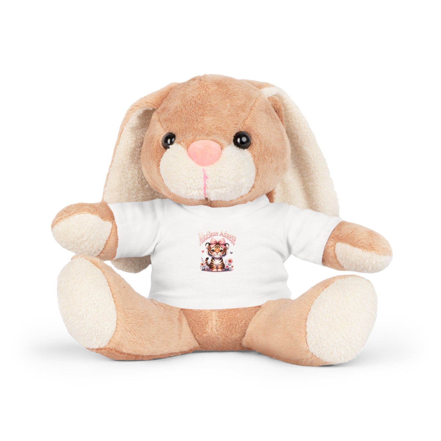 Custom Plush Toy with T-Shirt - Adorable Companion for Kids & Special Occasions, Newborn Personalized Baby Shower Gifts,