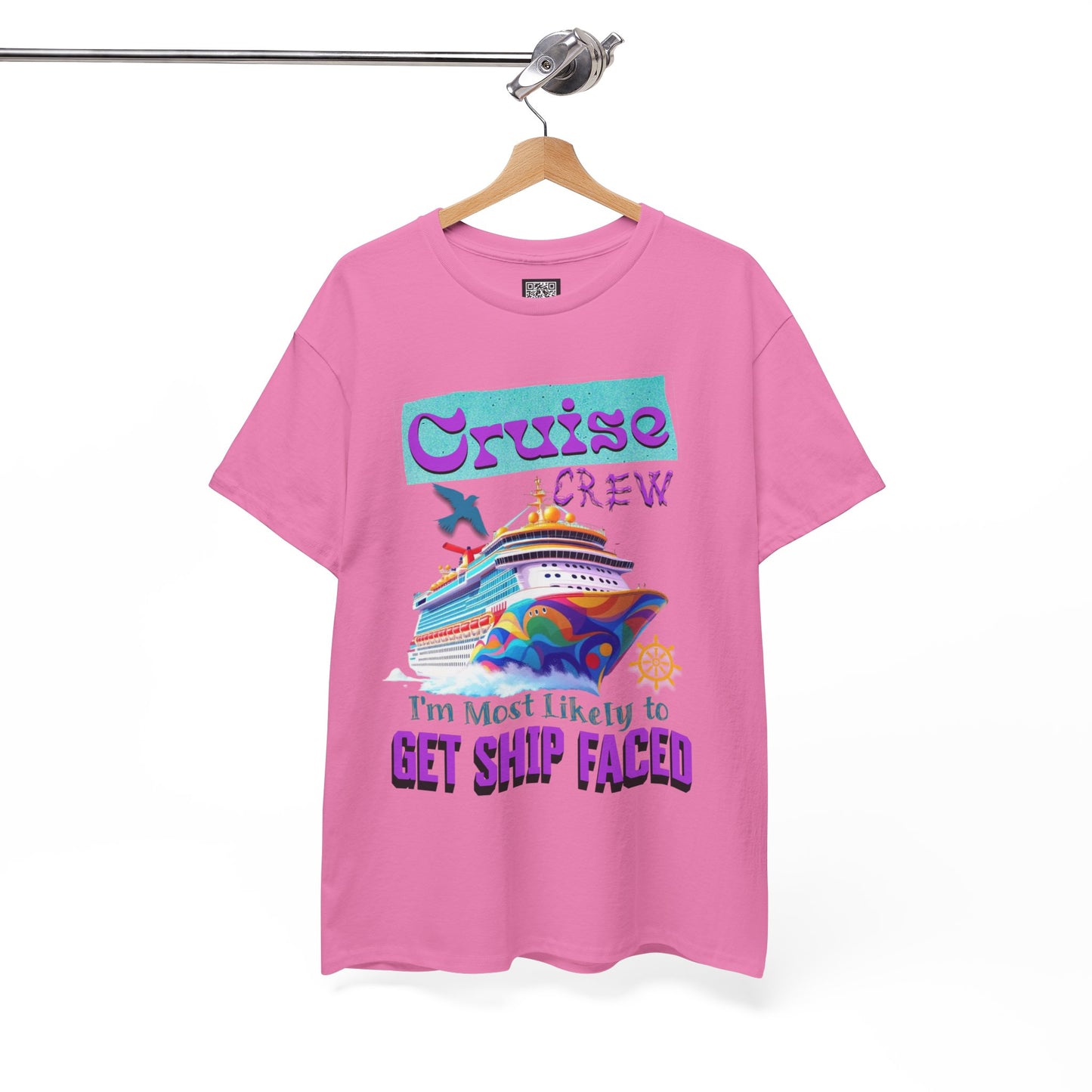 Cruise Crew Heavy Cotton Tee - Perfect for Summer Cruise Vacations, Gifts for Crew Members, Nautical Parties, Cruise Wear, Cruise Lovers