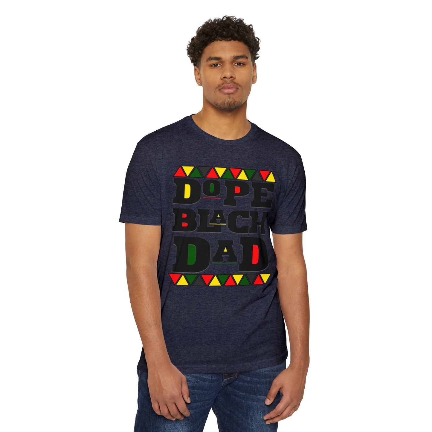 Dope Black Dad T-Shirt, Unisex Jersey Tee for Father's Day, Gift for Dads, Family Reunion Shirt, Cool Black Dad Apparel