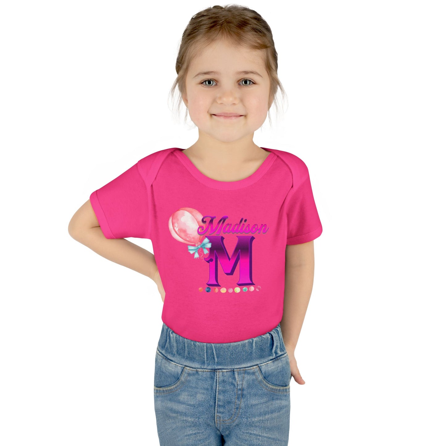 Personalized Infant Baby Rib Bodysuit, Custom Personalized Onesies for Boys and Girls, Colorful Baby Onesies, Personalized Baby Shower Gifts