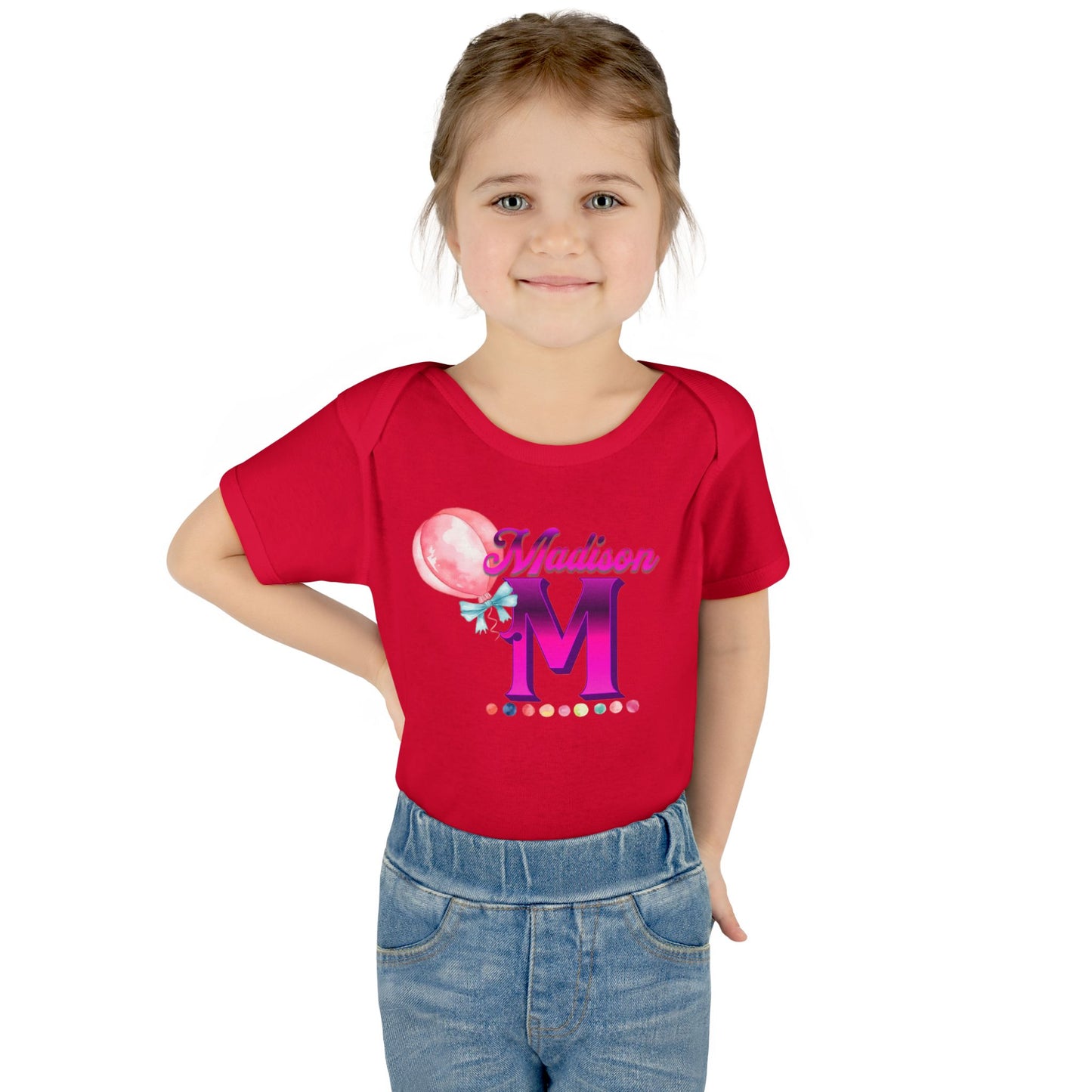 Personalized Infant Baby Rib Bodysuit, Custom Personalized Onesies for Boys and Girls, Colorful Baby Onesies, Personalized Baby Shower Gifts