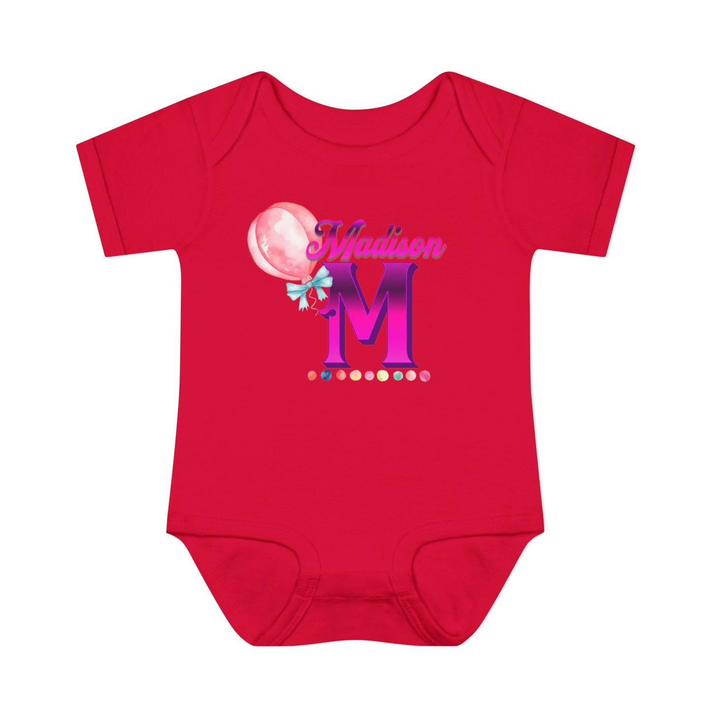 Personalized Infant Baby Rib Bodysuit, Custom Personalized Onesies for Boys and Girls, Colorful Baby Onesies, Personalized Baby Shower Gifts