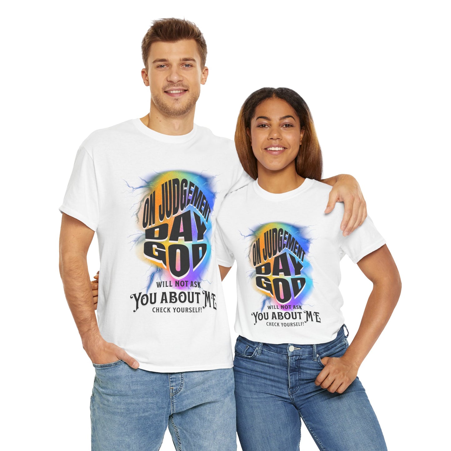 On Judgement Day Graphic Tee, Funny Christian T-Shirt for Men and Women, Gift for Believers, Casual Wear, Religious Statement T-Shirt