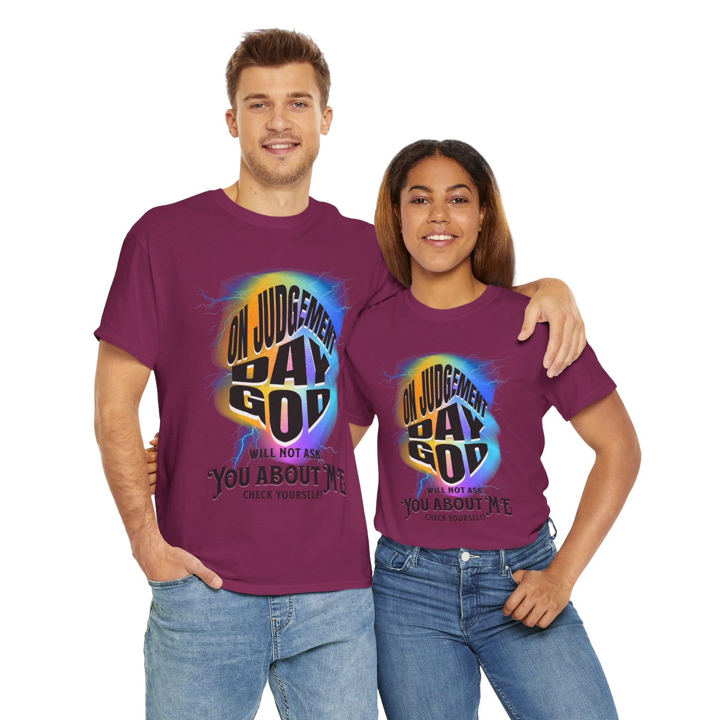 On Judgement Day Graphic Tee, Funny Christian T-Shirt for Men and Women, Gift for Believers, Casual Wear, Religious Statement T-Shirt