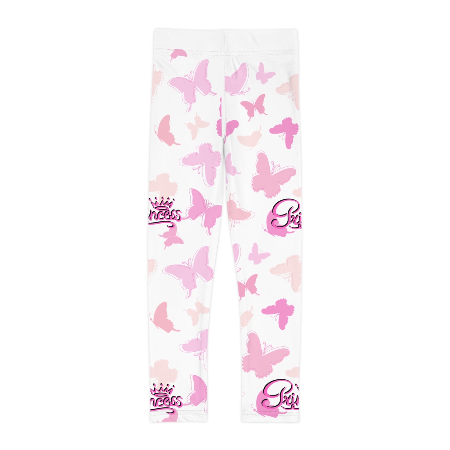 "Princess Dreams Kids Leggings" with Pink & Purple Butterflies (AOP)