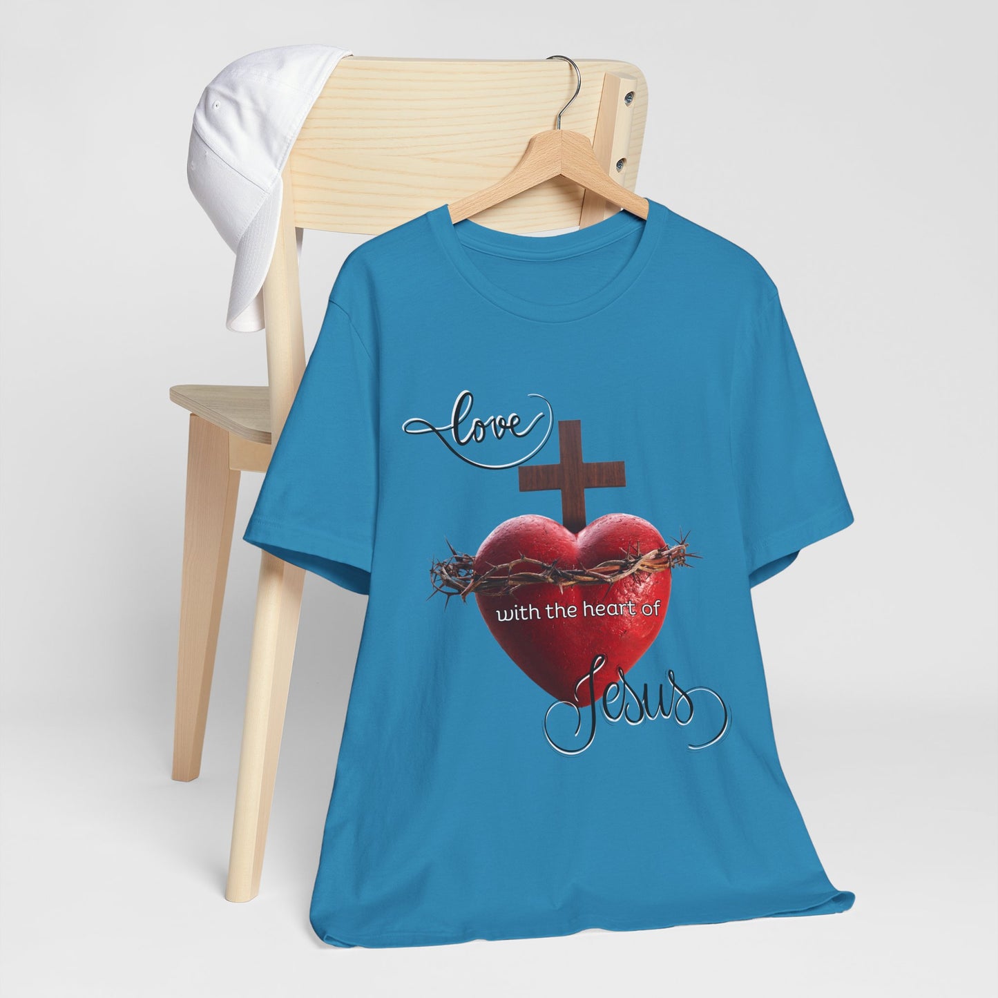 Religious T-Shirts for Men & Women, Christian T-Shirts, Christian Gifts, Jesus Loves Shirts, Jesus T-Shirts, Religious Jesus T-Shirt, Unisex Jersey Short Sleeve Tee