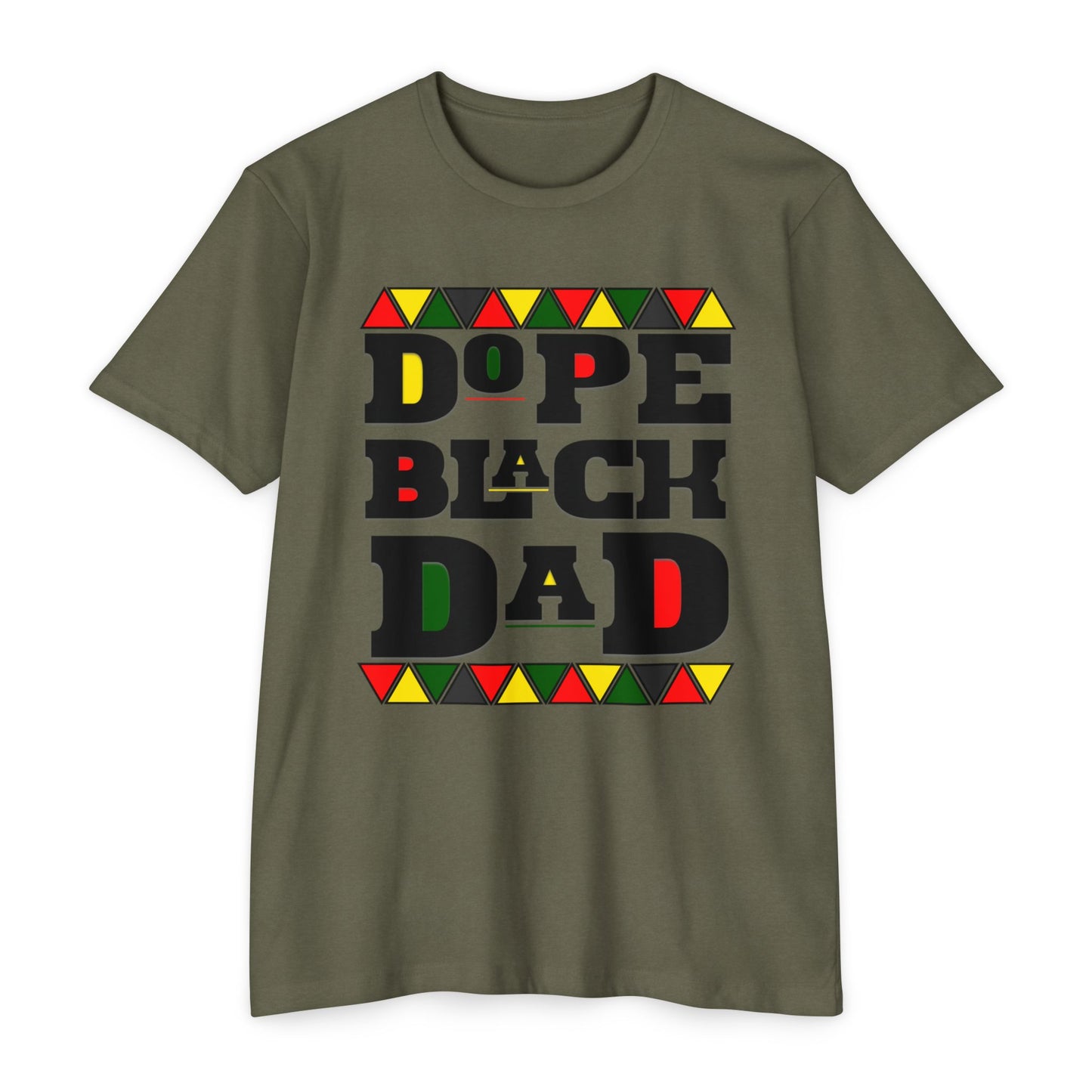 Dope Black Dad T-Shirt, Unisex Jersey Tee for Father's Day, Gift for Dads, Family Reunion Shirt, Cool Black Dad Apparel