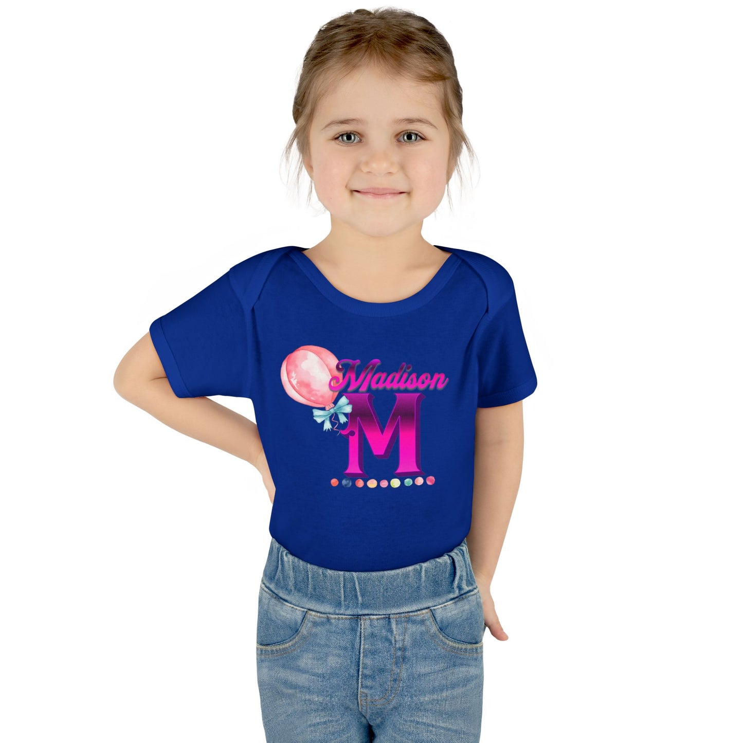 Personalized Infant Baby Rib Bodysuit, Custom Personalized Onesies for Boys and Girls, Colorful Baby Onesies, Personalized Baby Shower Gifts