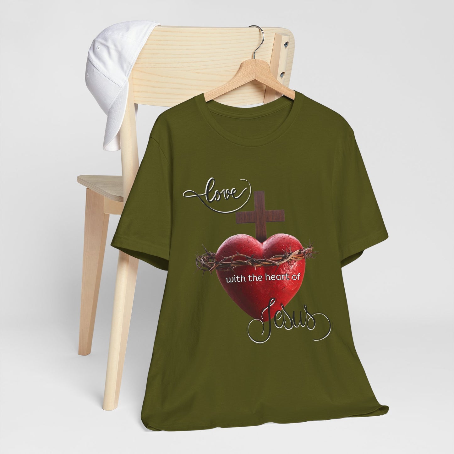 Religious T-Shirts for Men & Women, Christian T-Shirts, Christian Gifts, Jesus Loves Shirts, Jesus T-Shirts, Religious Jesus T-Shirt, Unisex Jersey Short Sleeve Tee