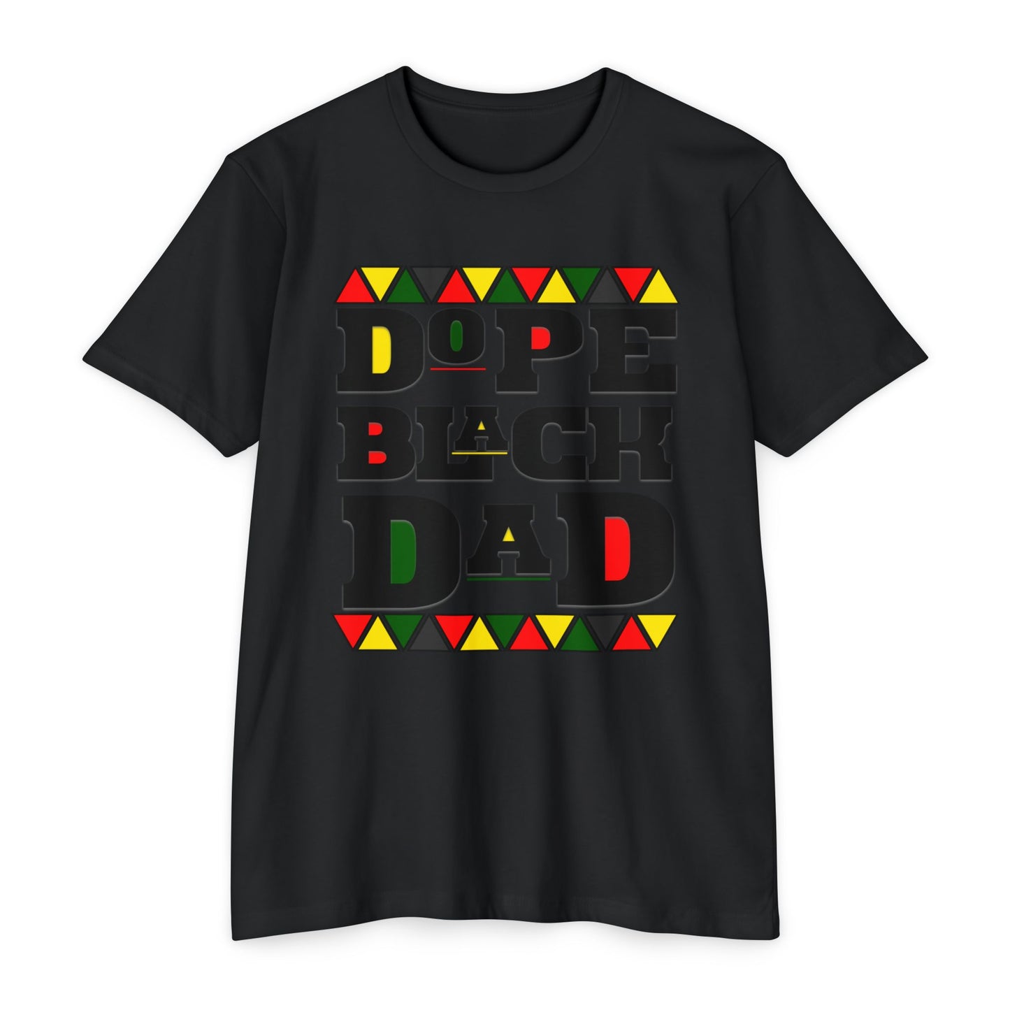 Dope Black Dad T-Shirt, Unisex Jersey Tee for Father's Day, Gift for Dads, Family Reunion Shirt, Cool Black Dad Apparel