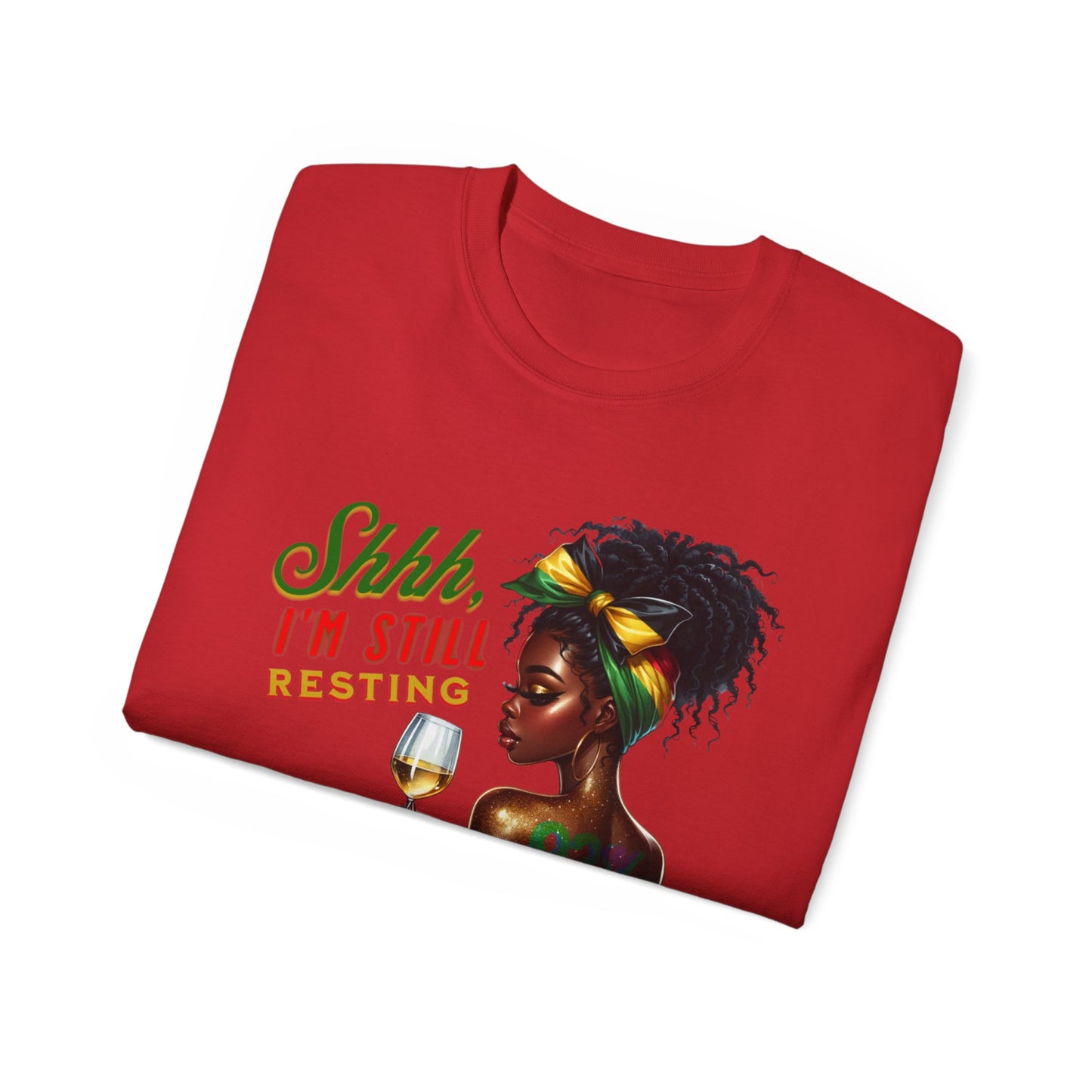 92% Black Women – Shhh, I’m Still Resting Tee, Melanin Magic Shirts, Black Women Empowerment Shirt, Black Excellence Tees, Self-Care & Rest