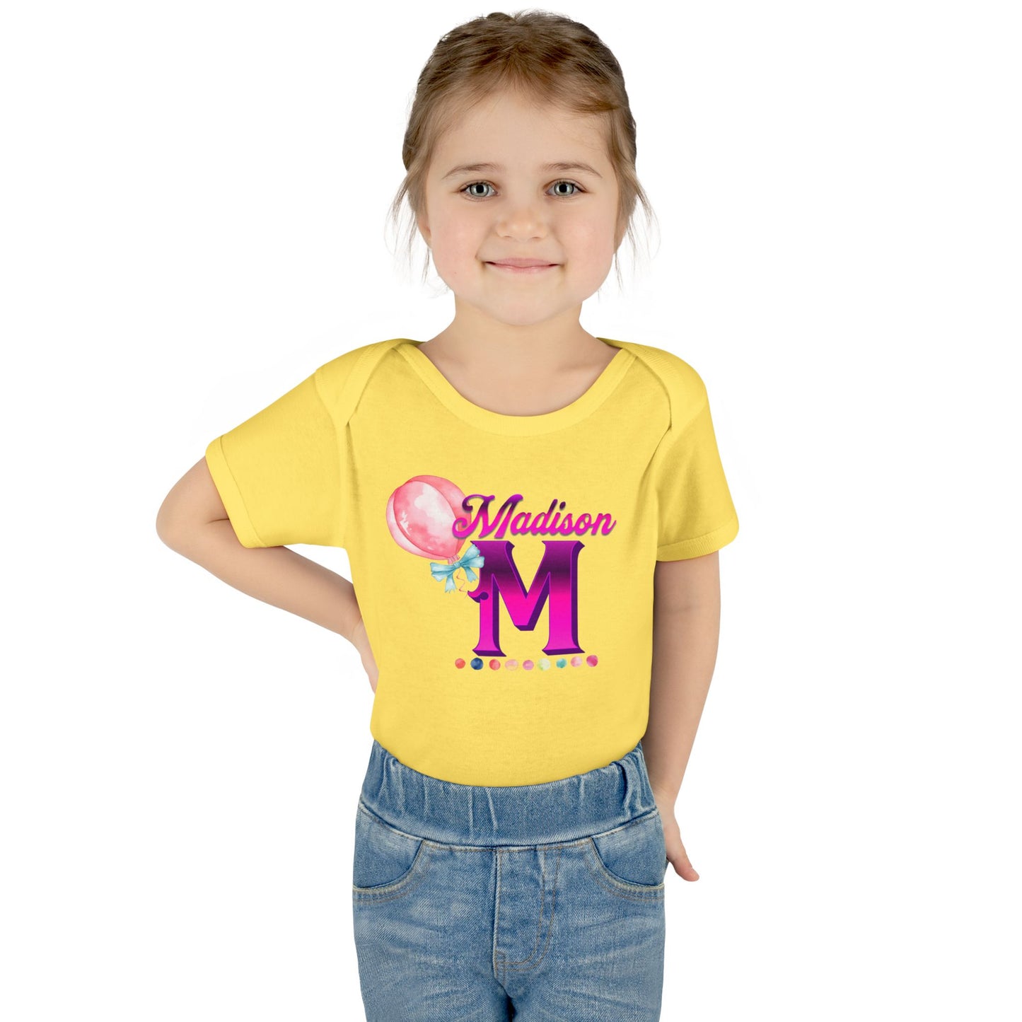 Personalized Infant Baby Rib Bodysuit, Custom Personalized Onesies for Boys and Girls, Colorful Baby Onesies, Personalized Baby Shower Gifts