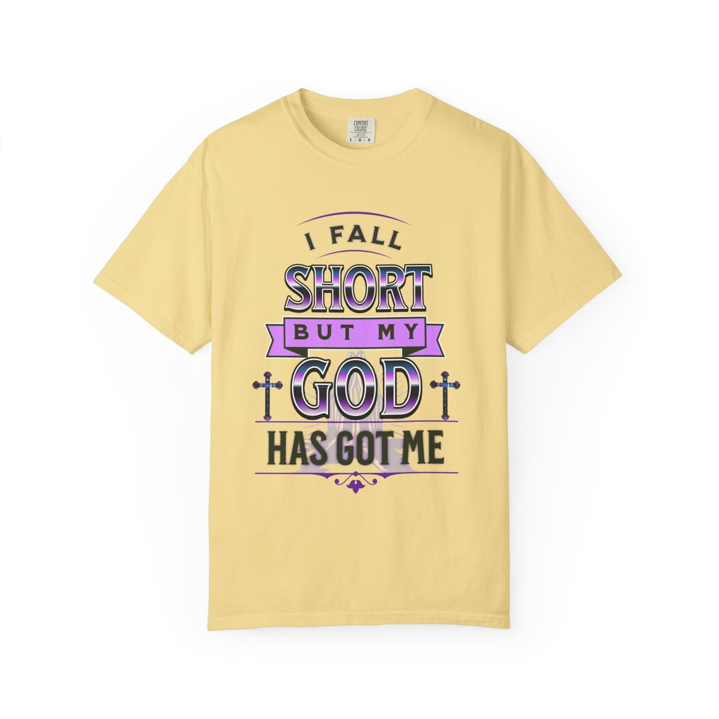 Faith-Inspired Unisex T-Shirt: "I Fall Short But My God Has Got Me" | Inspirational Gift, Christian Apparel, Everyday Wear, Youth Tees