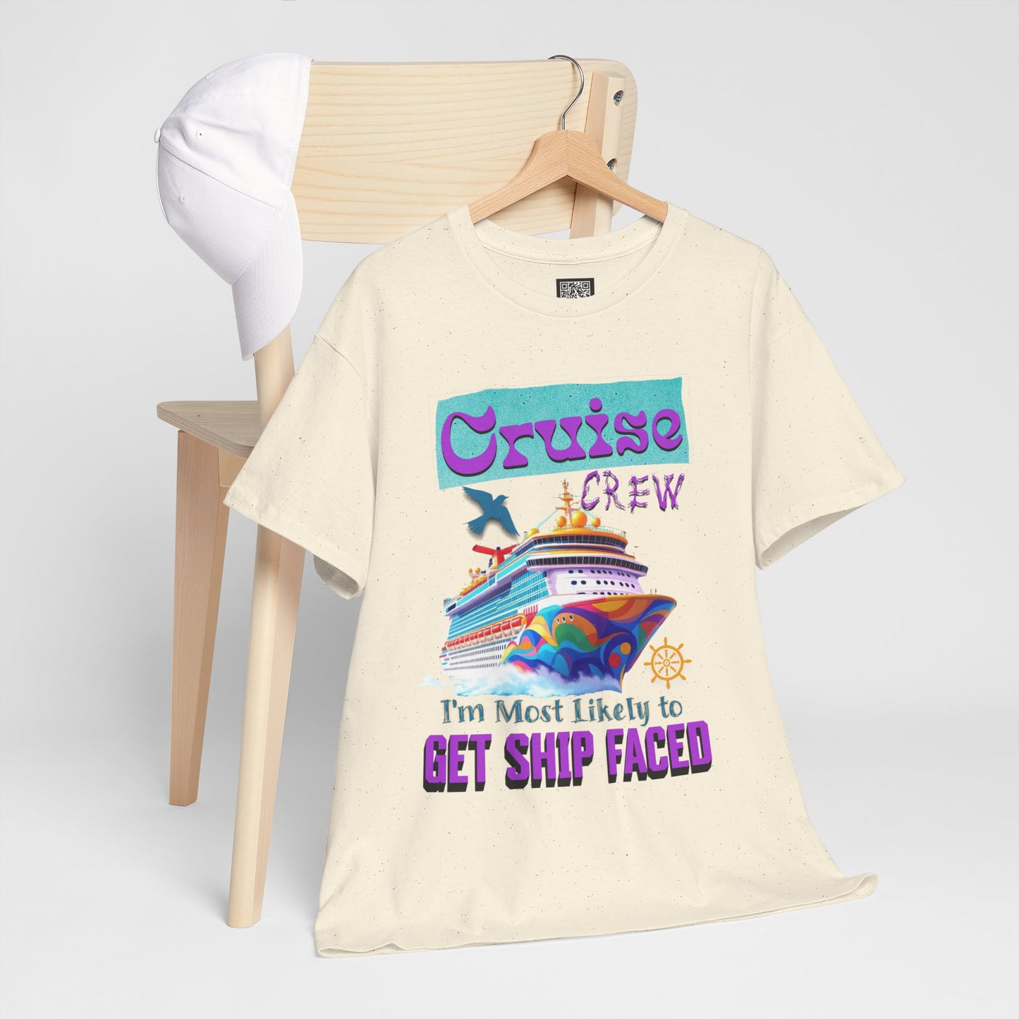 Cruise Crew Heavy Cotton Tee - Perfect for Summer Cruise Vacations, Gifts for Crew Members, Nautical Parties, Cruise Wear, Cruise Lovers