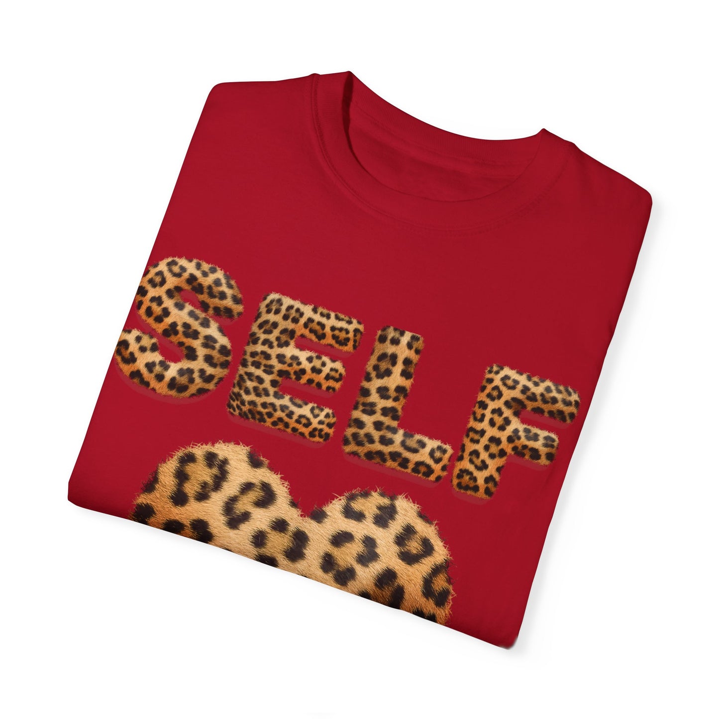 "Self-Love Is Not Selfish" Unisex Garment-Dyed T-shirt, I Love Myself T-Shirts for Women, Black Women Empowerment, Black Girl Magic
