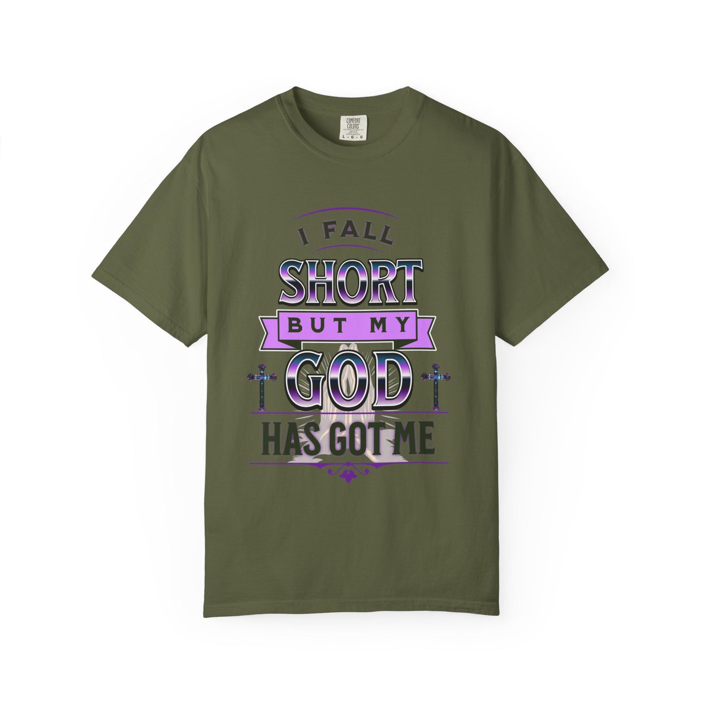 Faith-Inspired Unisex T-Shirt: "I Fall Short But My God Has Got Me" | Inspirational Gift, Christian Apparel, Everyday Wear, Youth Tees