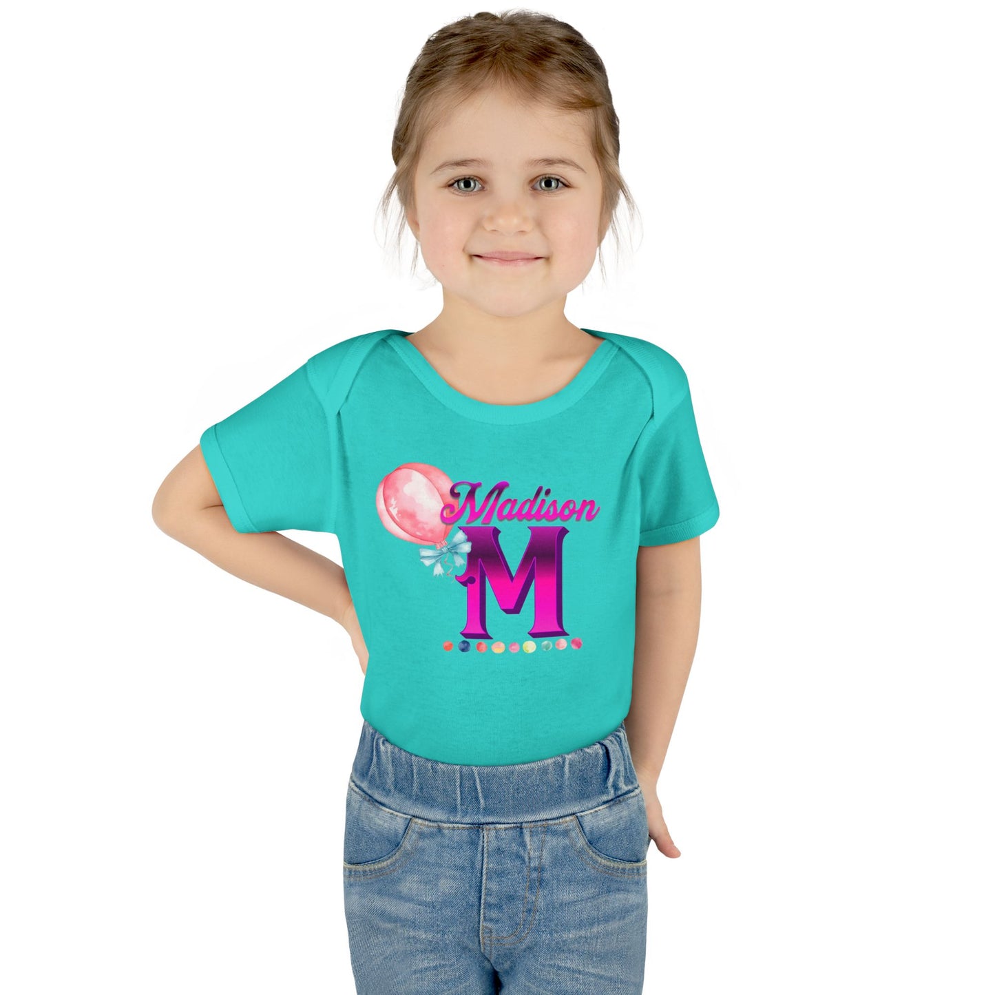 Personalized Infant Baby Rib Bodysuit, Custom Personalized Onesies for Boys and Girls, Colorful Baby Onesies, Personalized Baby Shower Gifts